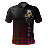 Clan Gow Modern Tartan Polo Shirt - Alba Celtic Style UB21 Gow Modern Tartan Tartan Polo